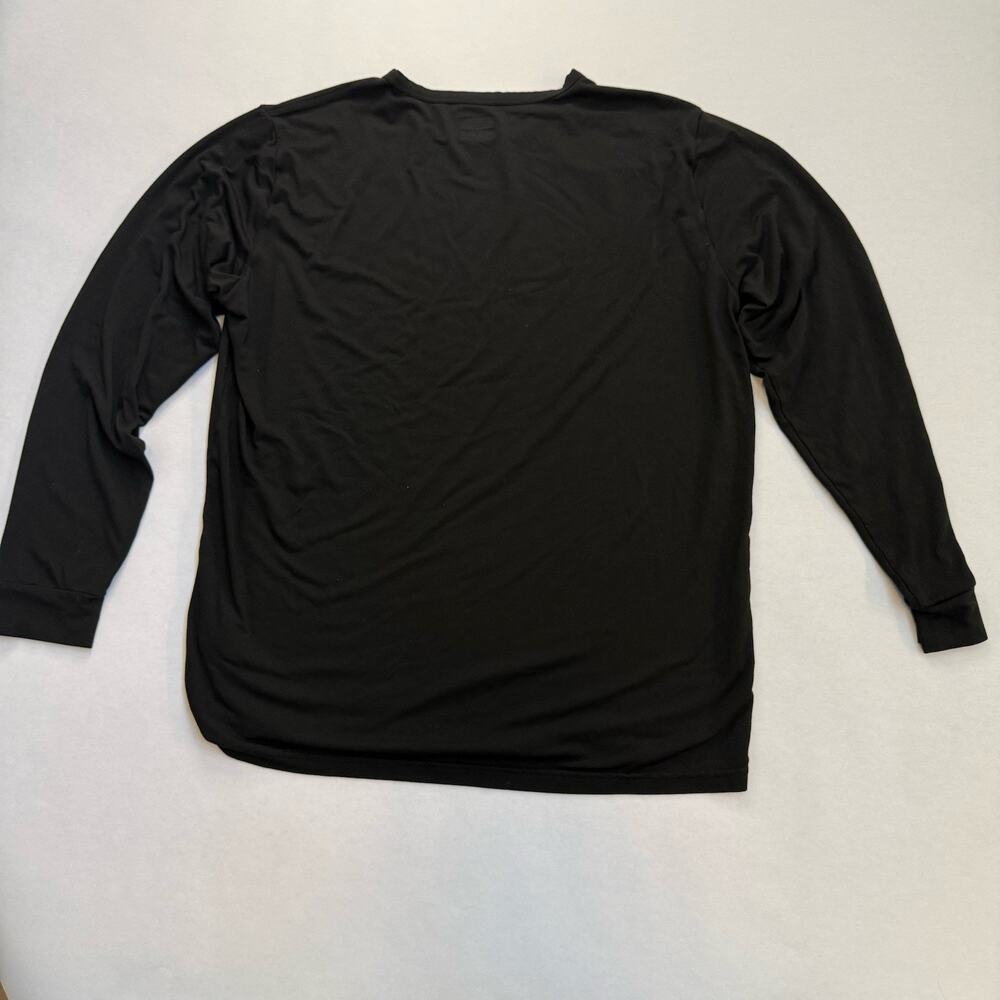 32 Degrees Heat Men's L Black Solid Crew Neck Long Sleeve T-Shirt Regular - Picture 3 of 6